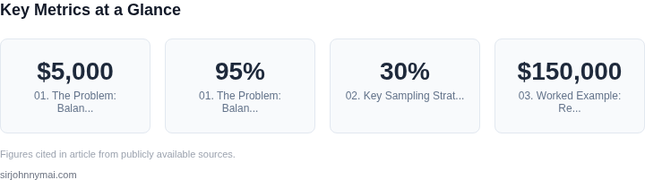 Key metrics dashboard for A practical guide to implementing data sampling st