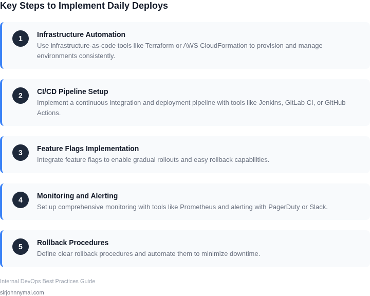 Step-by-step guide to building a release management system for daily deploys