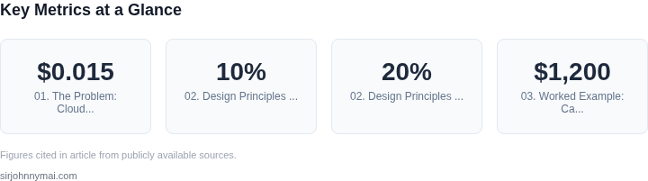Key metrics dashboard for How to design a cloud cost forecasting engine that