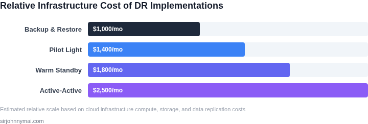 Trade-offs between utilizing cloud-native services for disaster recovery versus implementing third-party DR solutions across multiple cloud regions.