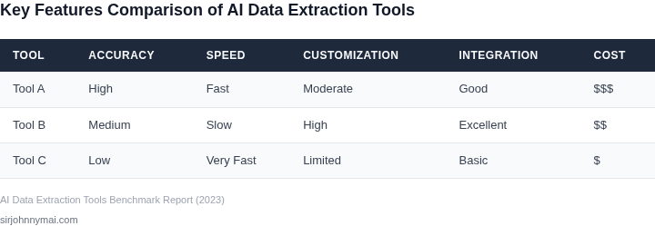 Side-by-side comparison of AI-powered data extraction tools for personalization engines