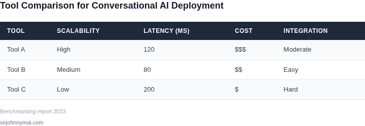 Comparison of model deployment orchestration tools for conversational AI