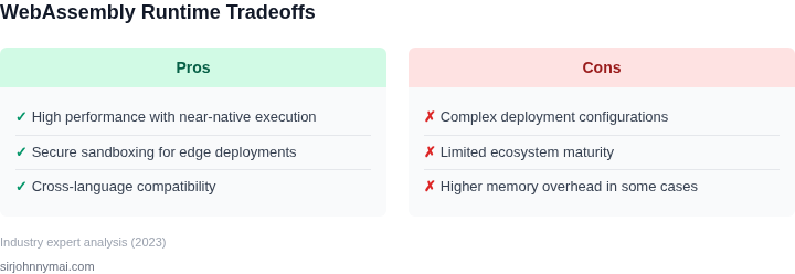 Tradeoffs between different WebAssembly runtime approaches
