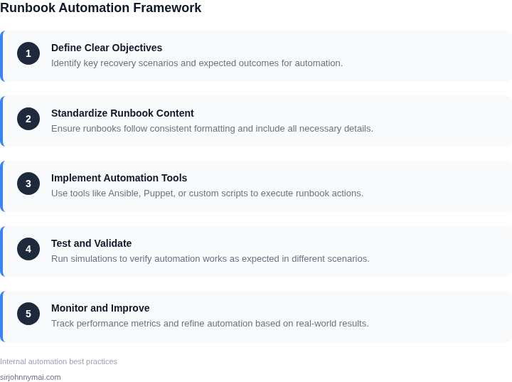 Step-by-step guide to building effective runbook automation