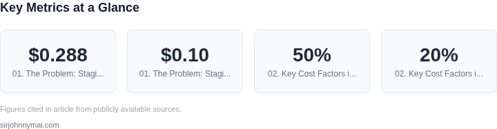 Key metrics dashboard for The economics of maintaining dedicated staging env