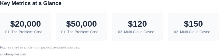 Key metrics dashboard for The economics of running multi-cloud versus testin