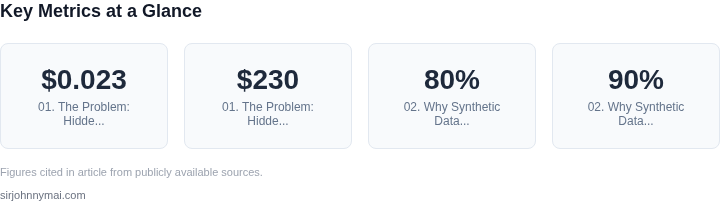 Key metrics dashboard for The hidden cost of test data management and when s