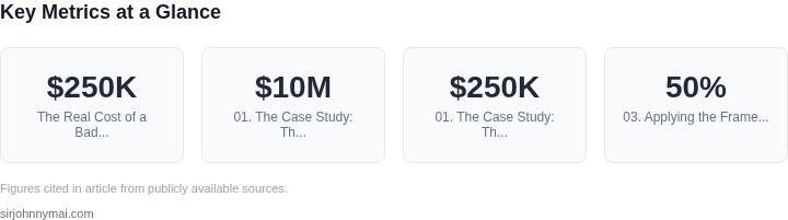 Key metrics dashboard for The real cost of a bad hire at staff level: a fram