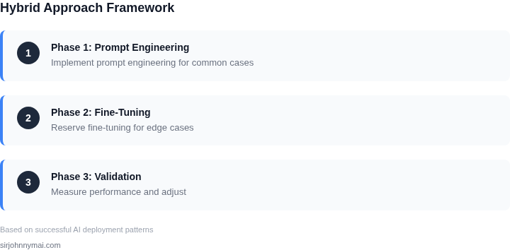 Step-by-step framework for hybrid approach