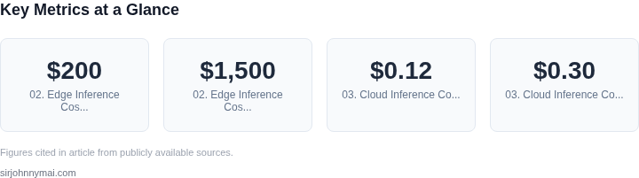 Key metrics dashboard for The real cost of running inference at the edge ver